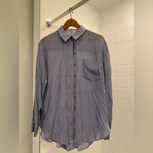 Free People Linen Button Down